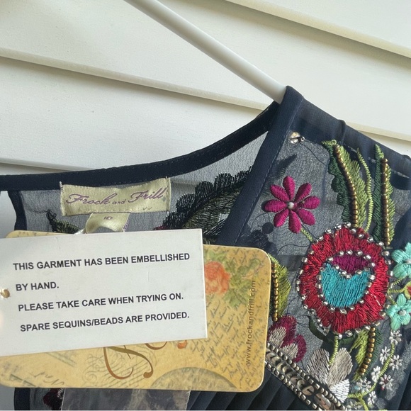 Frock and Frill sequin hand embellished dress - Picture 6 of 8